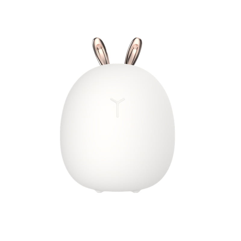 Cartoon cute deer night light USB charging rabbit pat silicone lamp children's baby feeding LED bedside atmosphere lamp