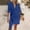 01 Navy, variant on Weiqiqre Maxi Dresses for Seniors Summer Vacation Wrap Dress Loose Fit V Neck Casual Short Dresses