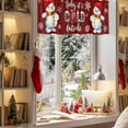 thumbnail image 3 of lapiupiu Valances for Windows Cute Snowman Valance Curtains Rod Pocket Bathroom Small Window Treatments for Kitchen Living Room Bedroom, 54"x18", 3 of 8