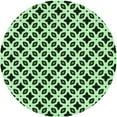 thumbnail image 1 of Ahgly Company Machine Washable Indoor Round Transitional Dark Forest Green Area Rugs, 8' Round, 1 of 7