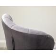 thumbnail image 4 of 2 Gray Upholstered - Modern Bucket Seat Design, Adjustable Height, 360° Swivel, Soft Upholstery, Elegant Swivel (2), Height Option, Fabric Design With Support, 4 of 6