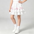 thumbnail image 4 of Gytharion Toddler Girls Tutu Skirts Summer Solid Comfortable Elastic Waist Tiered Ruffle Party Dance Skirts Cute Casual Bow Knot Princess Skirts for Little Girls, 3-15 Years, 4 of 6