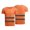 Orange, variant on Safety Shirt High Visibility, Reflective Shirt Short Sleeve for Men and Women, Tees Tops Safe Gear For Construction Site