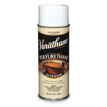 RUST-OLEUM 9181 Varathane Interior Polyurethane Spray Paint, Clear Satin, (Best Spray Gun For Polyurethane)