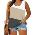 thumbnail image 2 of Ashirexll Sleeveless Tops for Women Plus Size Tunic Round Neck Lace Casual Loose Summer Sleeveless Tank, 2 of 5