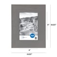 thumbnail image 4 of Mainstays 4x6 inch Flat Wide Grey 1.5" Gallery Wall Picture Frames - 4 Pack Set, 4 of 9