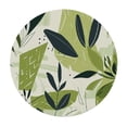 thumbnail image 4 of JRXY Palm Leaves with Lush Branches and Leaves, Tropical Jungle Palm Leaves with Charming Colors Round Tablecloth White, 4 of 8