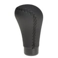 thumbnail image 1 of LOVIVER Manual Car Vehicle Gear Stick Lever er Handle Knob Black Leather, 1 of 8