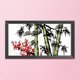 thumbnail image 3 of Cuadros Decorativos Kit de bordado artesanal de punto de cruz estampado de 14 quilates (F003 Pine Bamboo Plum) Likrtyny embutido en tela, 3 of 9