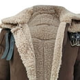 thumbnail image 6 of Fgnfyis Men Winter Jacket Plus Size Winter Coat Lapel Long Sleeve Padded Jacket Thicken Suede Composite Mens Winter Coats Coffee M, 6 of 6