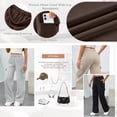 thumbnail image 3 of SUNBS Womens Cargo Sweatpants Wide Leg Pants For Women With Pockets & Elastic Waist Casual Pants, 3 of 9