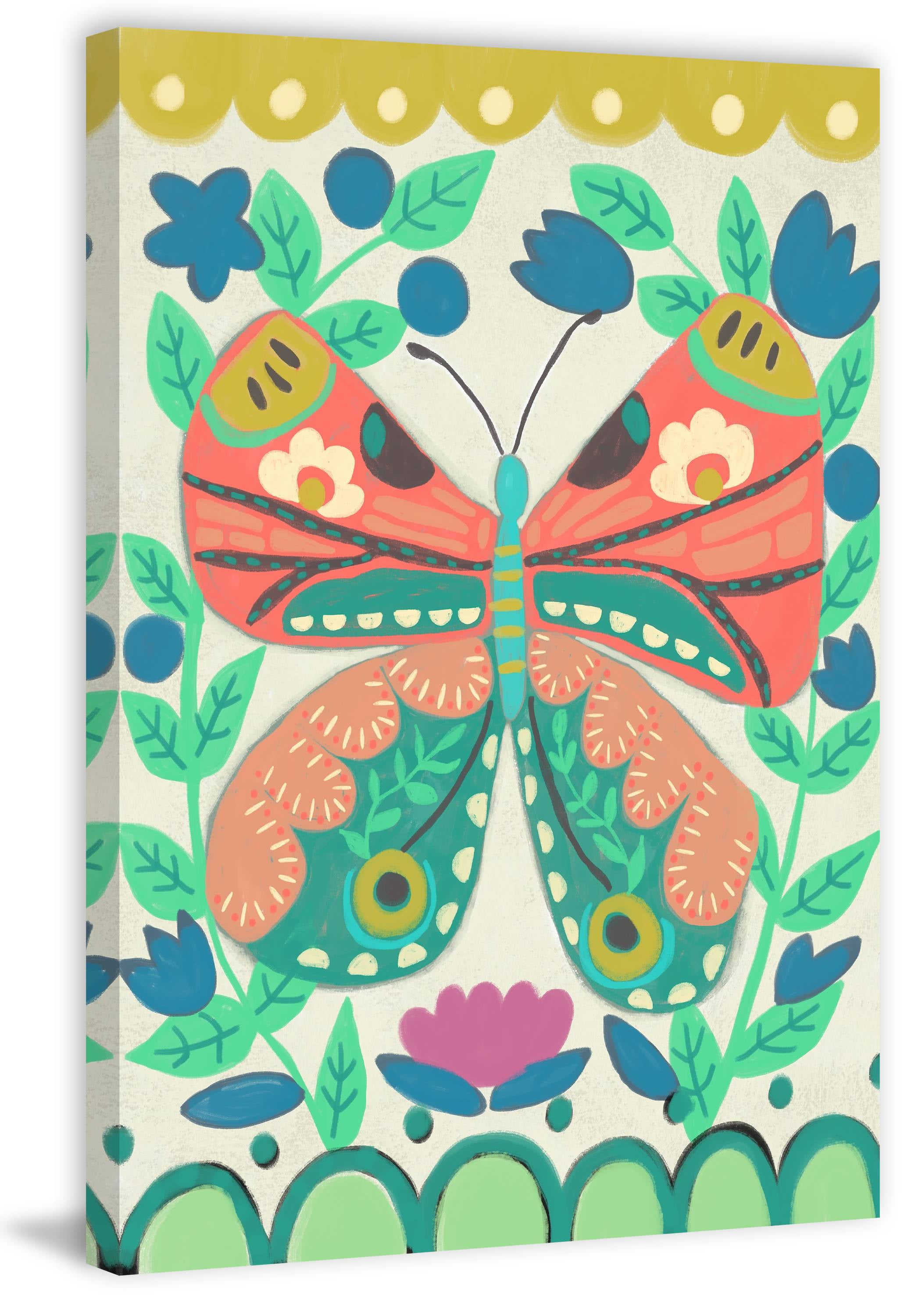 Marmont Hill Flutterfly I Canvas Wall Art