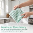 thumbnail image 4 of REGALWOVEN Microfiber Cleaning Cloth, 12 Pack Highly Absorbent Lint Free Rags Reusable and Washable Cleaning Towels Multi 10" x 10", 4 of 7