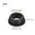 thumbnail image 2 of Unique Bargains Support de Illet en Caoutchouc Dia 1-31/64 Pieds (37.6mm) Rond Type T pour Protection des Câbles Lot de 4, 2 of 5