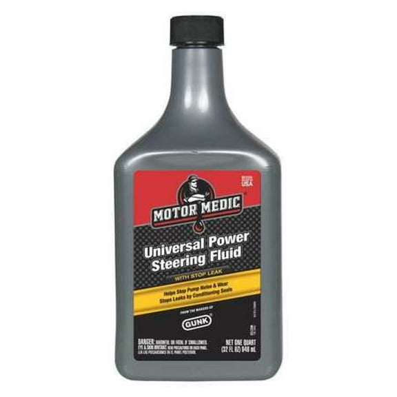 Motor Medic Power Steering Fluid,32 oz.,Bottle M2732