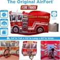 thumbnail image 4 of The Original Patented AirFort - Build A Fort in 30 Seconds, Inflatable Fort for Kids, Play Tent for 3-12 Years, A Playhouse Where Imagination Runs Wild, Fan not Included (Beach Ball Blue), 4 of 7
