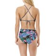 thumbnail image 3 of Time and Tru Women's elevated midnight bloom bikini top, 3 of 6