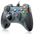 thumbnail image 1 of EasySMX Wired PC Game Controller Gamepad Joysticks Dual Shock for Windows/ Android/ PS3/ TV Box/Tesla, ESM-9100, Army Camouflage, 1 of 7