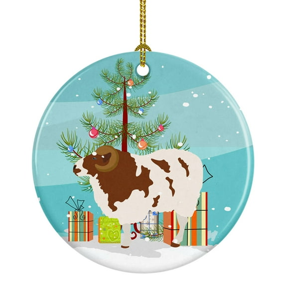 Jacob Sheep Christmas Ceramic Ornament