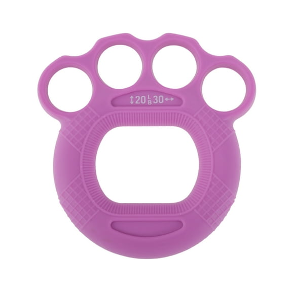 Unique Bargains 1 Pc Finger Ring Hand Grip Strengthener for Home Purple Silicone