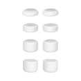 thumbnail image 2 of PS5 Analog Controller Thumb Grips Black 8 Pcs. Set - White (Hexir), 2 of 3
