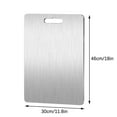 thumbnail image 2 of CUITING Titanium Cutting Boards - 100% Pure Titanium Cutting Boards for Kitchen - Cutting Edge Hygiene & Durability  Double Sided Large Non Toxic Cutting Board, 2 of 8