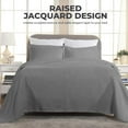 thumbnail image 3 of Superior 3-Piece Florin Cotton Matelasse Gray Bedspread Set, Queen, 3 of 11