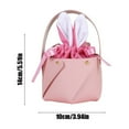 thumbnail image 3 of Loyerfyivos Easter Rabbits Ears Leather Bucket Children's Eggs Bag Rabbits Style Party Decoration Gift Bag, 3 of 6
