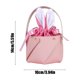 thumbnail image 3 of Cubo de Cuero con Orejas de Conejo de Pascua, Bolsa para Huevos para Niños, Estilo Conejo, Decoración para Fiestas, Bolsa de Regalo, 3 of 6