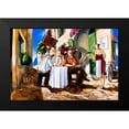 thumbnail image 2 of West, Ronald 14x11 Black Modern Framed Museum Art Print Titled - The Card Game, 2 of 5