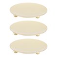 thumbnail image 1 of Soporte De Vela De Placa De Hierro, Adorno De Mesa Resistente De Placa De Vela De Metal Decorativa De 3 Piezas Para El Hogar, 1 of 7