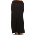 thumbnail image 3 of Women's Plus Size Flowy Solid Maxi Skirt for Everyday Wear, 3 of 6