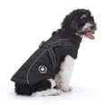 thumbnail image 4 of Winter Little Dog Clothe Solid Color Zipper Cosure With Reflective Stripe For Dog Boy & Girl, 4 of 9