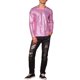 thumbnail image 2 of Camiseta metálica INSPIRE CHIC de cuello redondo para hombres, de manga larga, camisetas brillantes para fiestas y clubes, XL, rosa, 2 of 5