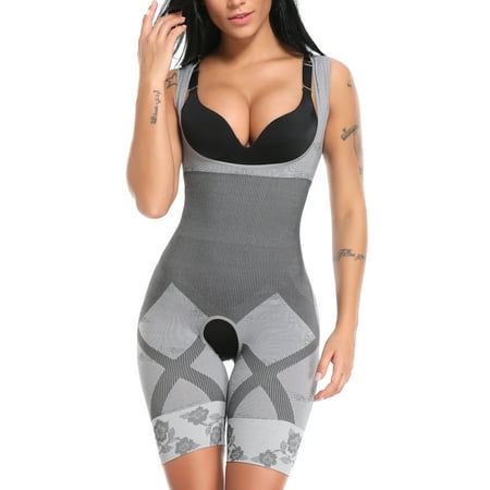 

Women Bamboo Charcoal Thermal Body Shaper Push Up Bra Shapewear