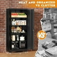 thumbnail image 3 of SUNCROWN 73" Storage Cabinet with Wheels,BlackMetal Rolling Garage Cabinet with Locking Doors and 4 Adjustable Shelves for Home,Kitchen,Office,Warehouse(32" W x 16" D), 3 of 7