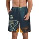 thumbnail image 1 of Balery Moonlit Skeleton Campfire Traje de Baño Estilo Hawaiano para Hombre, Shorts de Secado Rápido con Bolsillos-3X-Large, 1 of 6