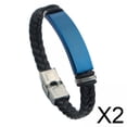 thumbnail image 1 of 2xValentine Día Pulsera Regalo Pareja Pulsera Para Playa Cumpleaños Regalos Fiesta Negro Azul, 1 of 10