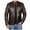 Brown, variant on AnuYalue Men's Faux Leather Jacket Big and Tall Stand Collar Motorcycle Jackets Zip Up Outerwear with Pocket Fall Winter Long Sleeve Outwear
