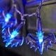 thumbnail image 3 of Luces de cadena LED de murciélago Luces decorativas de cadena de Halloween para fiesta en casa sin fiesta (20 lámparas, azul), 3 of 8