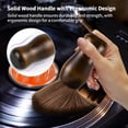 thumbnail image 2 of Cepillo limpiador de discos - Cepillo limpiador de discos de audio - Cepillo de limpieza de polvo antiestático - Cepillo suave de madera, 2 of 5