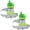 123 Multicolor, variant on PBnJ Baby SippyPal Sippy Cup Holder Strap Leash Tether (Gray Chevron 2-Pack)
