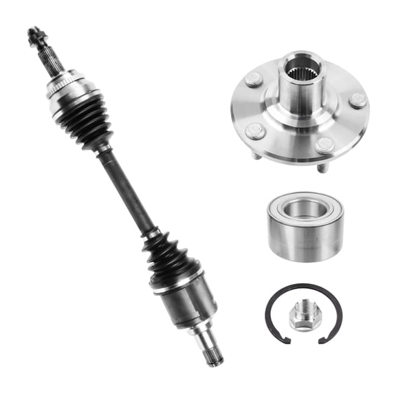 AutoShack Front Left CV Axle Shaft Wheel Hub Bearing Assembly Replacement for 2007-2011 Toyota Camry FWD 2007-2013 Lexus ES350 FWD 2008-2013 Toyota Avalon FWD Driver Side 5-Lug 5 HUB010200255