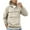 Khaki, variant on Big and Tall Hoodies for Men Quarter Zip Up Tactical Hoodie Pullover Fall Winter Fashion Hooded Sweatshirt Pockets Compression Shirt Men Black
