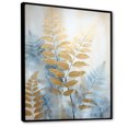thumbnail image 2 of Designart "Gilded Ferns' Ethereal Dance I" Ferns Floater Framed Canvas Wall Art, 2 of 5