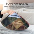 thumbnail image 4 of Yayeee Pillowcase King Size Set of 2 Satin Wrinkle Resistant Pillow Case, Dark Tartan Pattern, 4 of 8