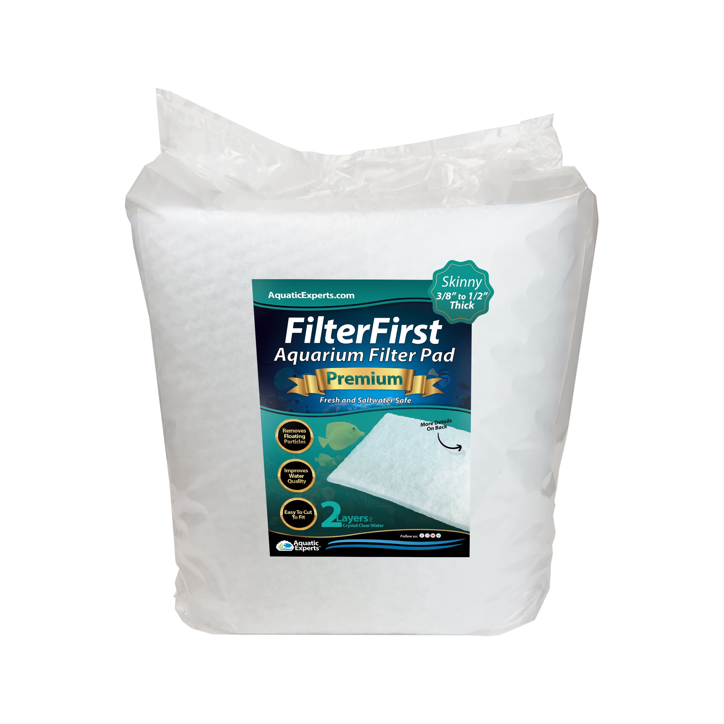 FilterFirst True Dual Density Aquarium Filter Media Roll 12 inch by