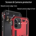 thumbnail image 3 of For Google Pixel 8 Pro 5G Shockproof Hybrid Dual Layer PC TPU with Ring Stand Metal Kickstand Heavy Duty Armor Phone Case Cover by Xpression - Red, 3 of 10