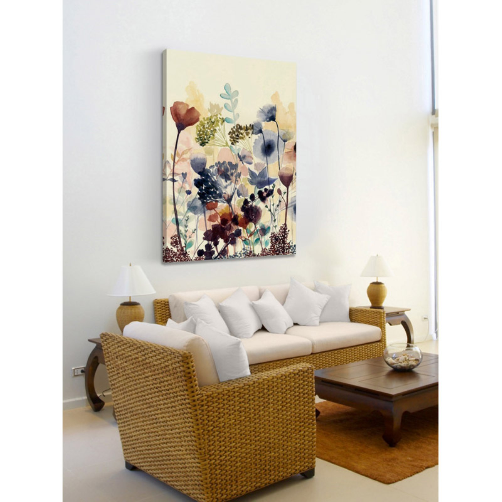 Marmont Hill Sundry Blossoms I Painting Print on Wrapped Canvas