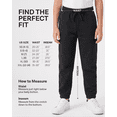 thumbnail image 2 of 3 Pack Boys' Fleece Joggers Sweatpants Athletic Kids School Pants Pockets, 2 of 4
